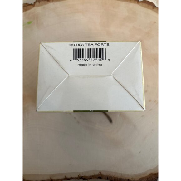 Tea Forté Spirited Tea Tray Set 2-Piece Ceramic For Silken Tea Infusers Green & - Picture 7 of 10